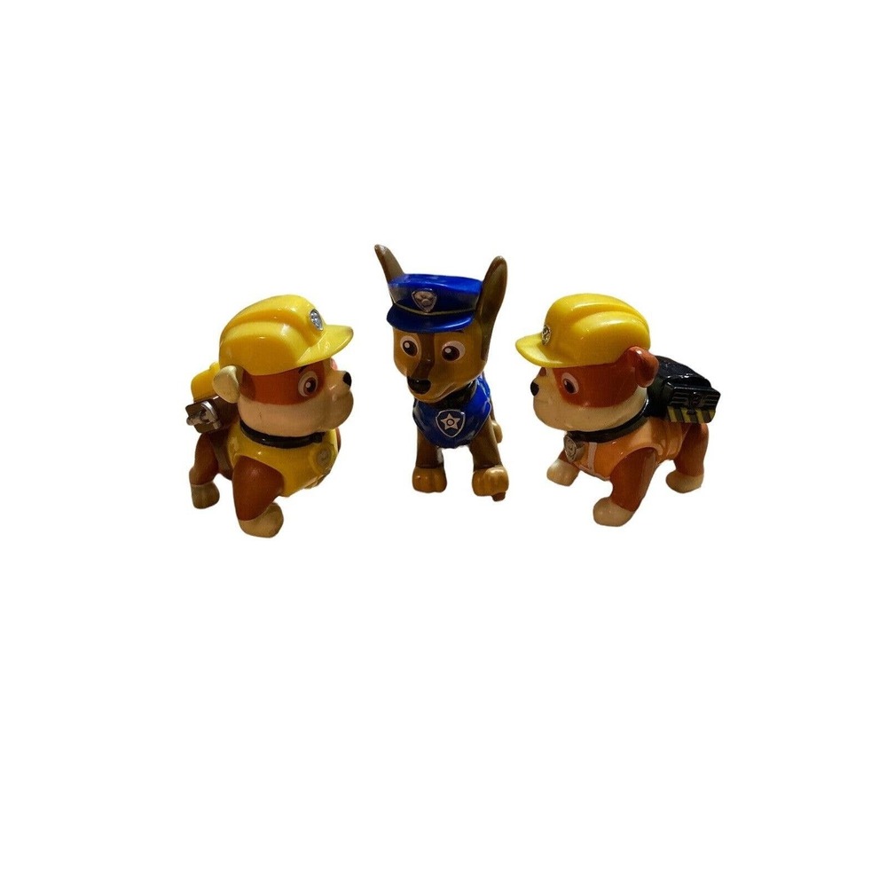 Lot Of 3 PAW PATROL ACTION FIGURES ACTION PACK‎ PUPS Legs Move CHASE RUBBLE
